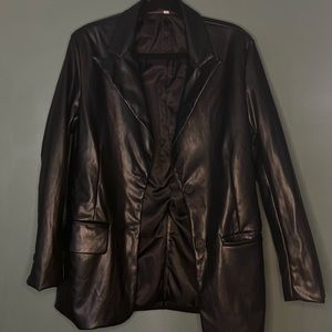 Black Leather Coat